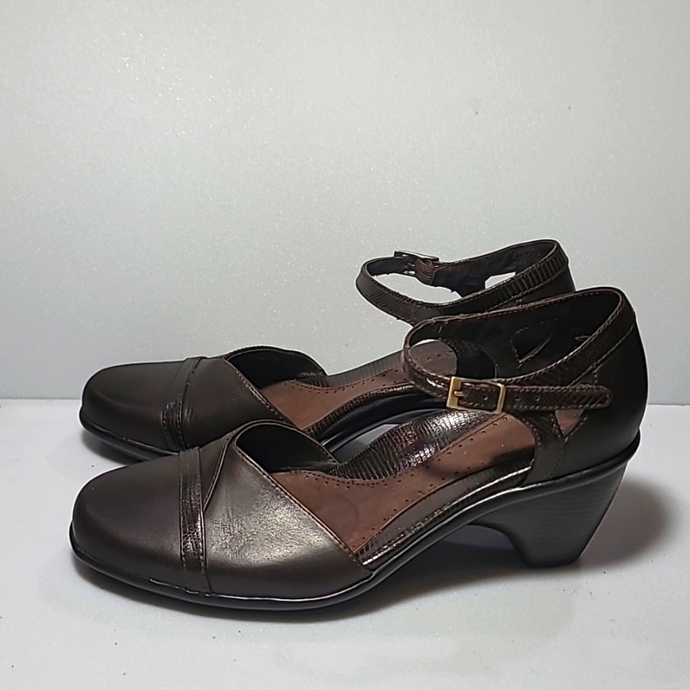 Dansko Womens mary jane Clogs dark brown leather EU 38